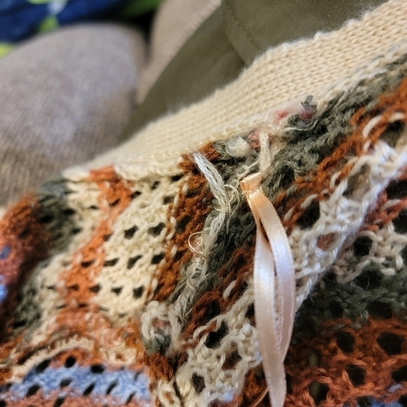 RUE 21 Long Striped Knit Cardigan Size S - Picture 7 of 7